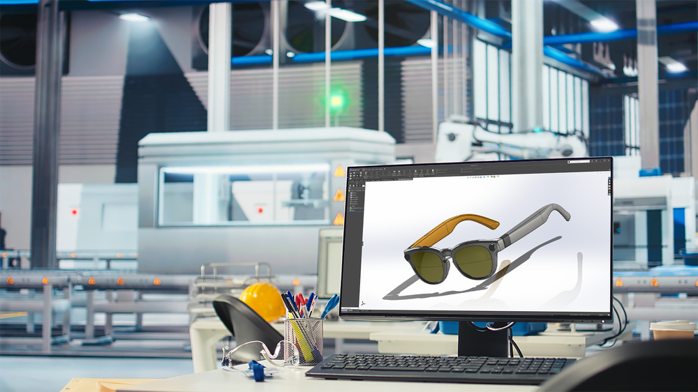 Industrial design — AI Glasses CAD